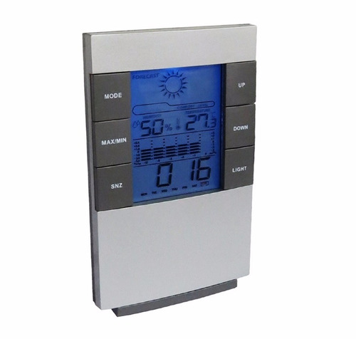 Relogio De Mesa Estação Meteorologica Temperatura Umidade