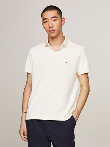 Polo 1985 Blanco De Corte Regular Tommy Hilfiger De Hombre