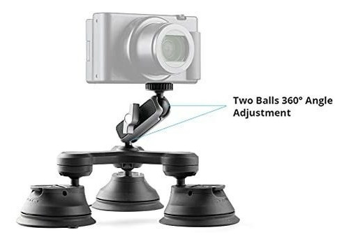 Soporte Succion Para Camara Triple Copa Gopro Dji Osmo 2