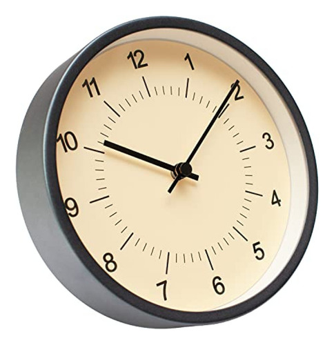 Reloj De Escritorio Bestime Reloj De Mesa De Aluminio Gris C