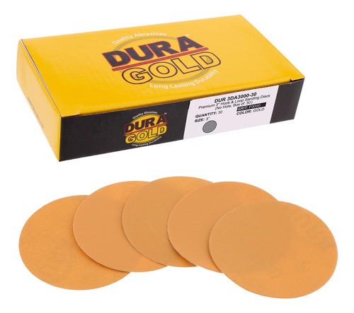 Dura-gold Discos De Lijado De Gancho Y Bucle Dorados De 3 Pu