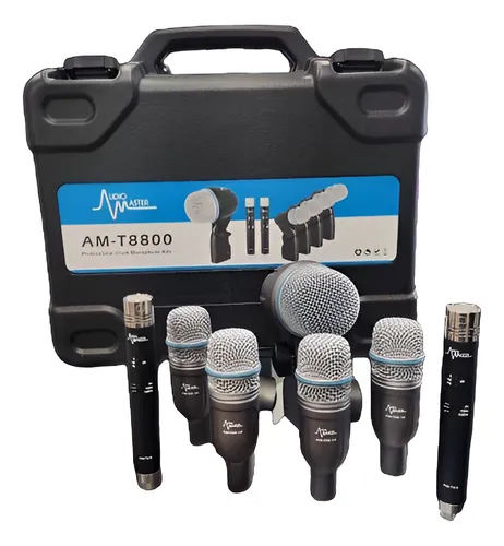 comprar Kit De Microfono Para Bateria Completo Con Maleta