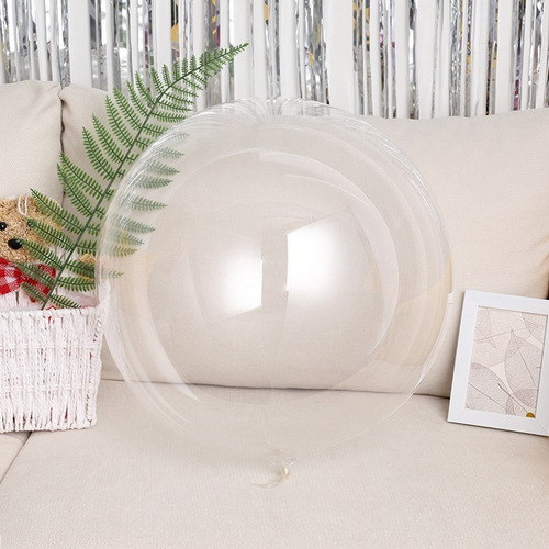 Imagem 5 de 8 de Balão Bubble Bobo Transparente 18 Polegadas 45cm 10 Unidades