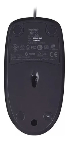 Mouse Logitech M100 Preto 910-001601