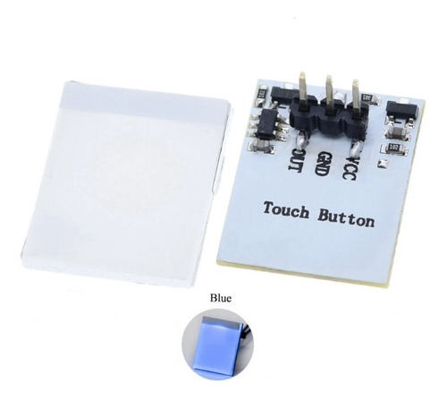 Módulo Botón Táctil Capacitivo Rgb Color Azul Para Arduino