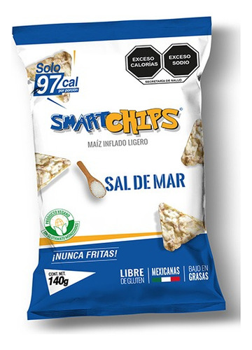 Smart Chips Sal De Mar 140 G