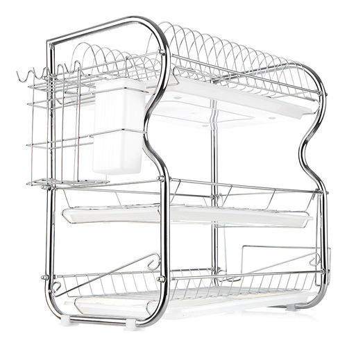 Estante Para Platos Multifuncional De 3 Niveles Para Almacen