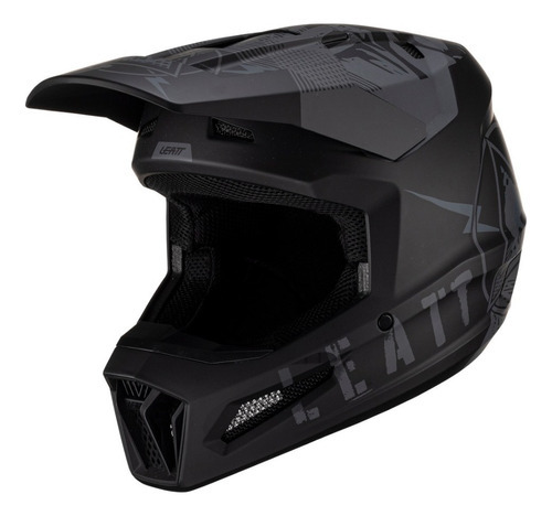 Capacete Cross Leatt Moto 2.5 Preto Cinza Leve Top @# Cor Preto/Cinza Tamanho do capacete 61-62XL