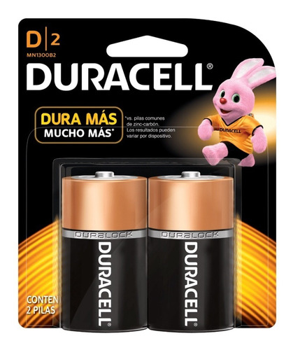 Pila Alcalina Duracell D De 1.5 Volts 4 Pilas