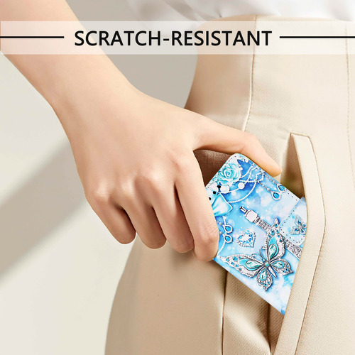 Funda Tipo Cartera De Piel Con Estampado Artístico Para Oukitel Oukitel-kickstand, Ranuras Para Tarjetas