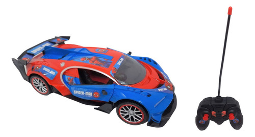 Auto Con Luz Radio Control Abre Puertas Spiderman Tts