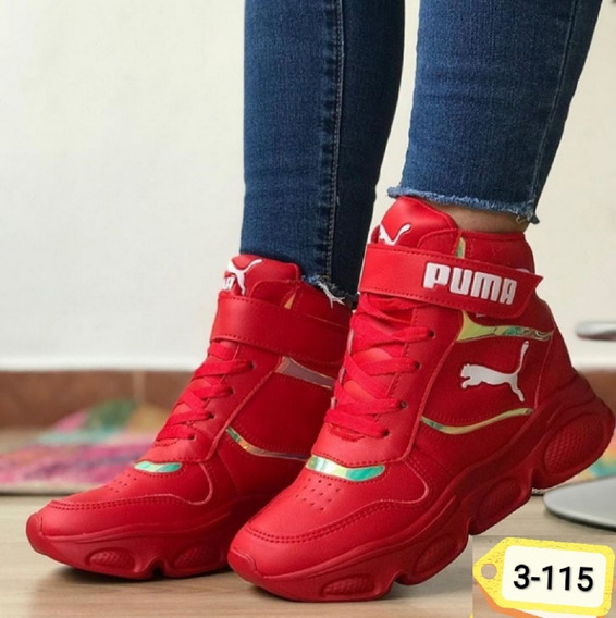 tenis rojos dama