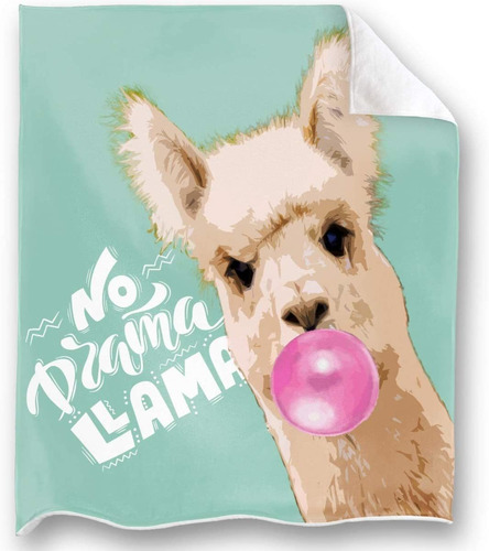 No Drama Llama Lanzamiento Manta Super Soft Fluffy Prem...