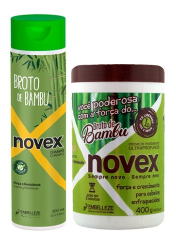 Novex Kit Shampoo Y Tratamiento Brote De - g a $110