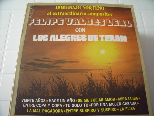 Lp Alegres De Teran Felipe Valdes Leal