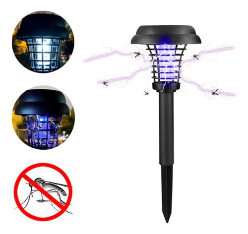 Lampara Mata Mosquitos Led Tipo Estaca Exterior Solar Jardin