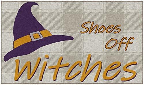 Brumlow Mills Shoes Off Witches - Alfombra De Halloween