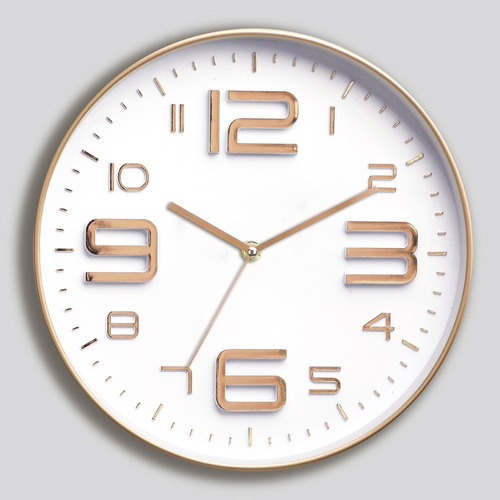 Reloj De Pared Moderno Color 27cm Marco Bold Pettish Online