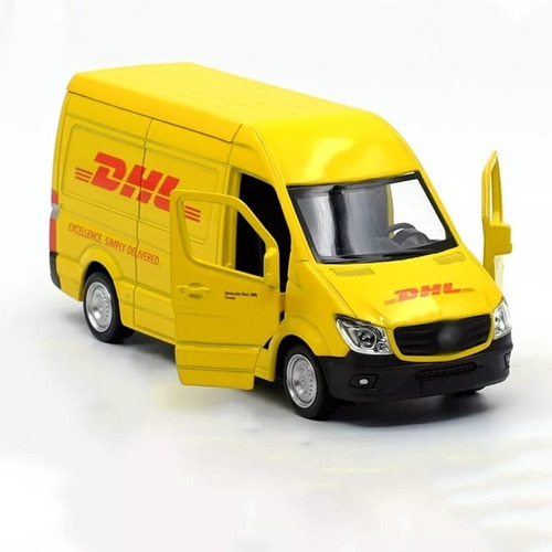 Camioneta De Colección Dhl Repartidor Esc 1:36 Paquetería 