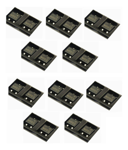 3 Rectificadores De Puente De Diodos Mb6s 600v 0.5a Sop-4