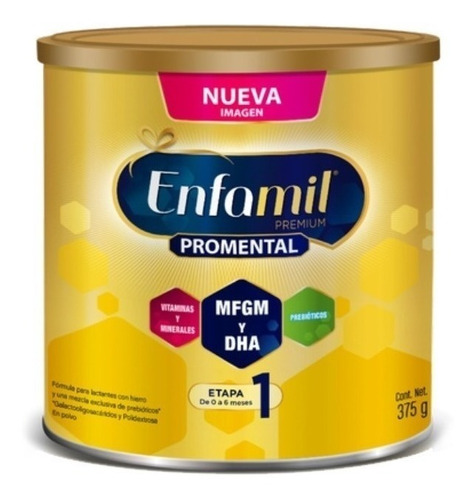 Imagen 1 de 2 de Leche de fórmula  en polvo Mead Johnson Enfamil Premium 1  en lata de 375g - 0  a  6 meses
