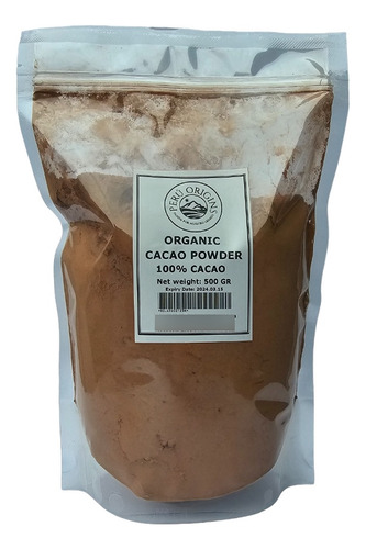 Cacao En Polvo - 100% Cacao Orgánico - 500 Gr.