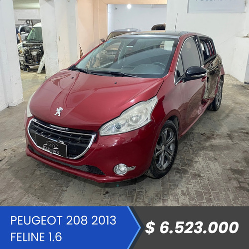 Peugeot 208 Feline 2013 En Marcha Y Andand Chocado Poloautos