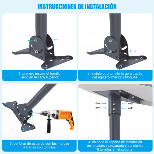 Kit De Montaje En Techo O Pared Para Antena Starlink Gen 3