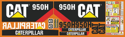 Calcomanías Caterpillar 950h Con Preventivos Originales