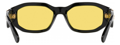 Lentes Versace Biggie Lentes Amarillas De Lujo Ve4361 Gb1/85 Único Amarillo Negro Negro