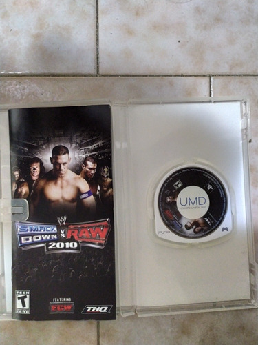 Juego Psp Smack Down Vs Raw 2010 Original (Usado)