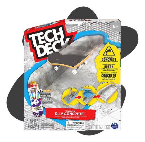 Tech Deck Diy Concrete Monte Sua Pista De Concreto