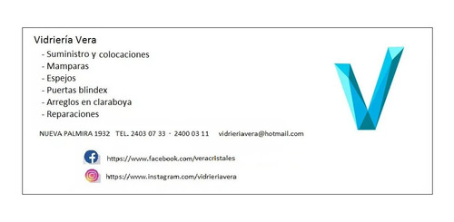 Imagen 2 de 10 de Vidrieria Vera. Cristales, Espejos, Mamparas, Colocaciones.