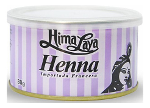 Henna Himalaya Po Lata 80g - Francesa - A Cor Tom Loiro