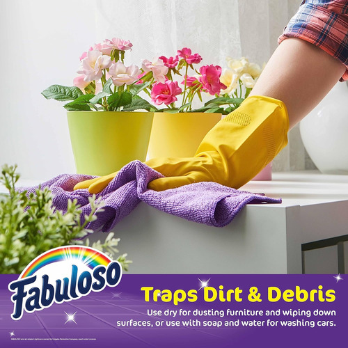 Paños De Limpieza De Microfibra Fabuloso, 8 Unidades,...