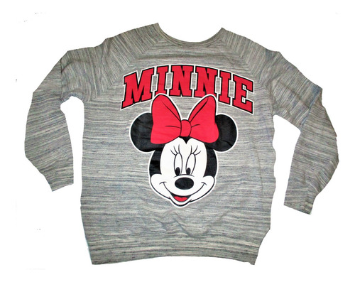 Buzo Disney Letras Y Cara Minnie Manga Larga - Medium -