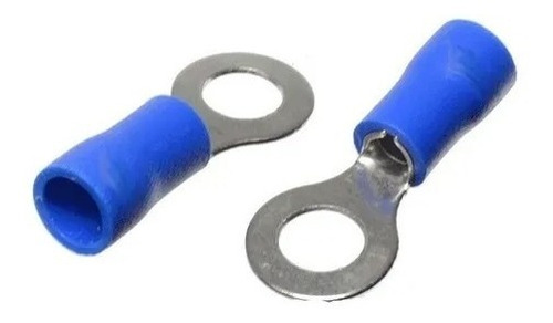 Conector Terminal De Ojo Azul Genérico 100 Unidades
