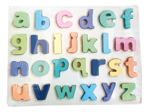 Encaixe Divertido Letras Minúsculas Mdf - Toy Mix