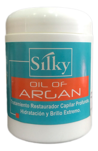 Mascarilla Silky Aceite De Argan Restaurador Capilar, Brillo