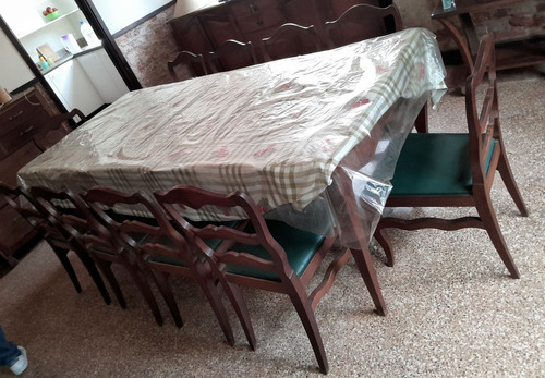 Juego De Comedor - Caoba - 10 Puestos - Mueble - Vintage (Usado)