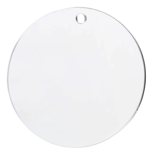 Circulo De Acrilico Para Llavero O Manualidades 50 Piezas Color Transparente