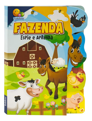 Espie E Aprenda: Fazenda, De Brijbasi., Vol. 1. Editorial Todolivro, Capa Dura, Edição 1 Em Português, 2024