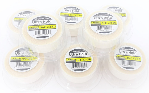 Fita Adesivo Ultra Hold Branca 3 Metros 1.9 Cm Kit C/8