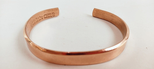 Imagen 4 de 4 de Pulsera De Cobre Lisa Artesanía Chilena