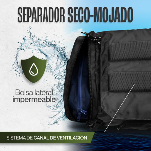 Mochila De Viaje Peregrino 30lts Bolso Impermeable Kma