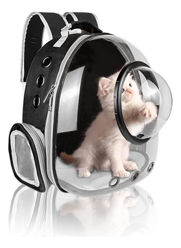 Mochila Pet Astronauta Transparente Para Passeio De Animais