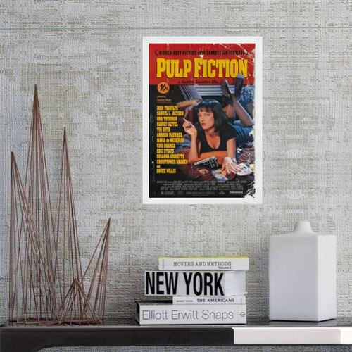 Quadro Poster Do Filme Pulp Fiction 33x24cm