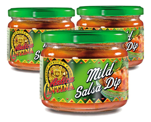 Molho Para Tortillas Antica Cantina Mild Dip 300g (3 Vidros)