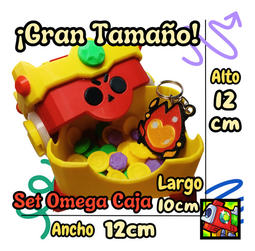 Set Omega Caja De Colección Para Brawl Stars Temática Game