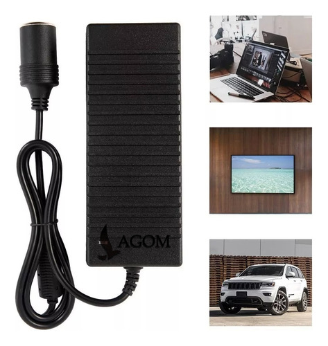 Lagom Convertidor De Corriente De 12 V 10 A, Adaptador De